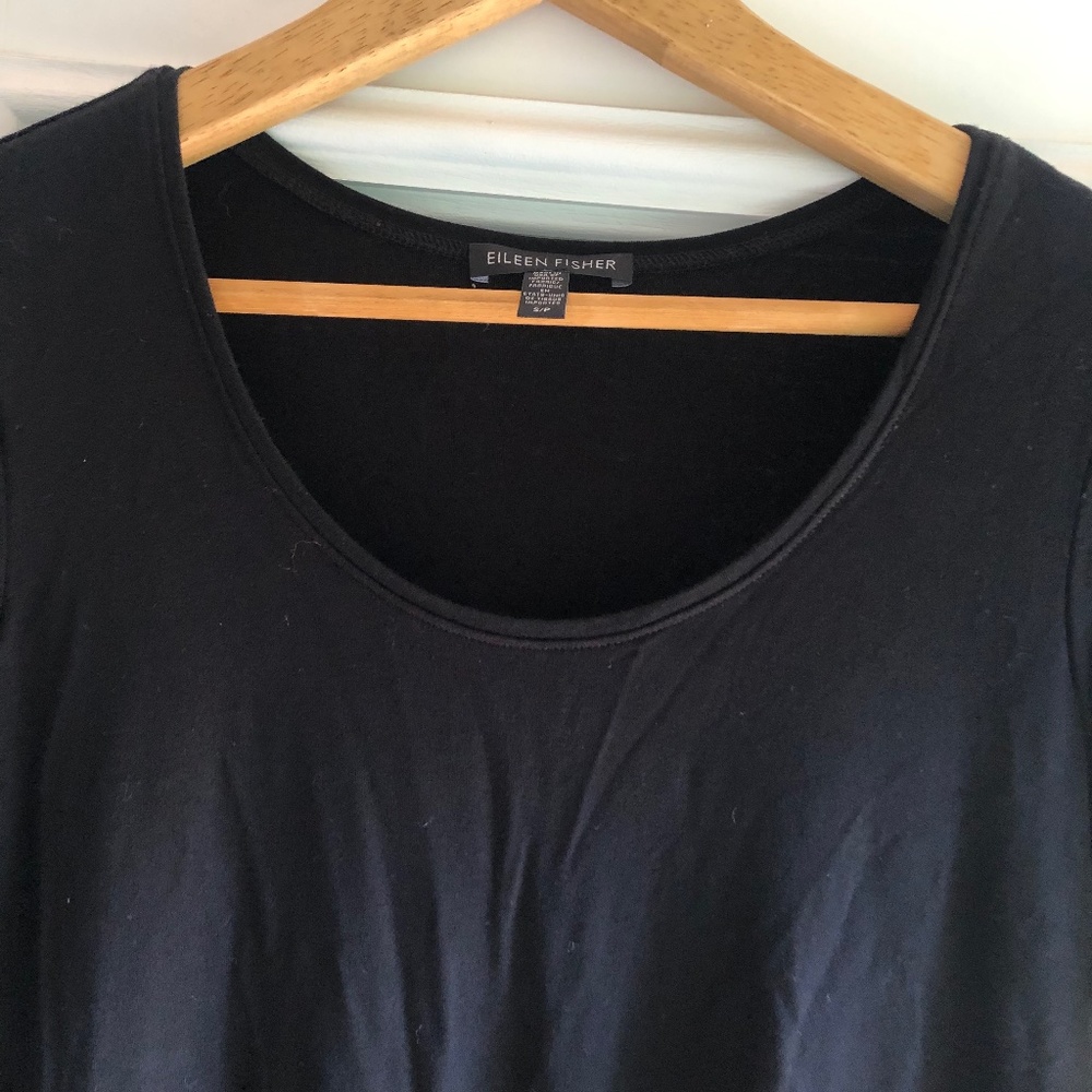 Eileen Fisher elbow sleeve tunic dress